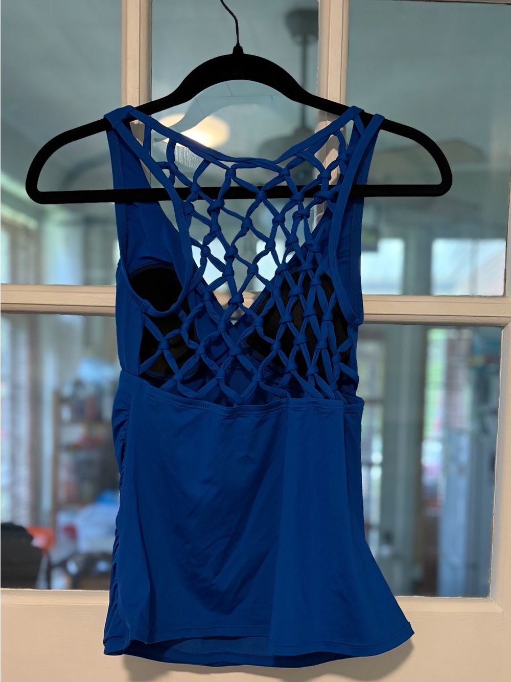 Jantzen Royal Blue Women's Swim Tankini with Lattice Back